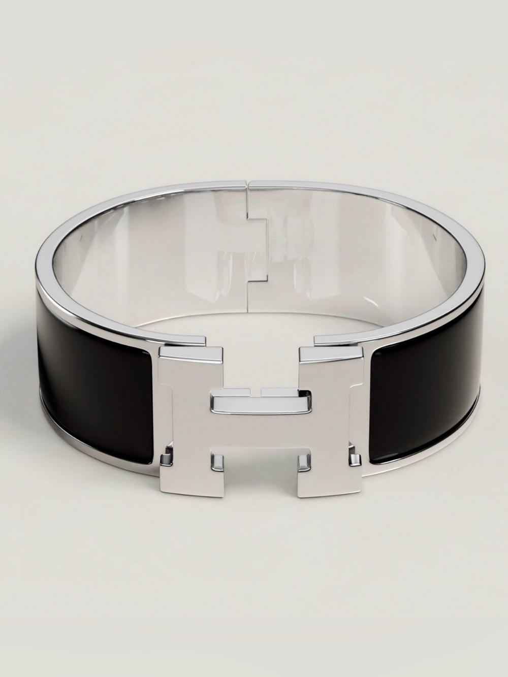 Authentic Hermes Large H Clic Clac Bracelet
